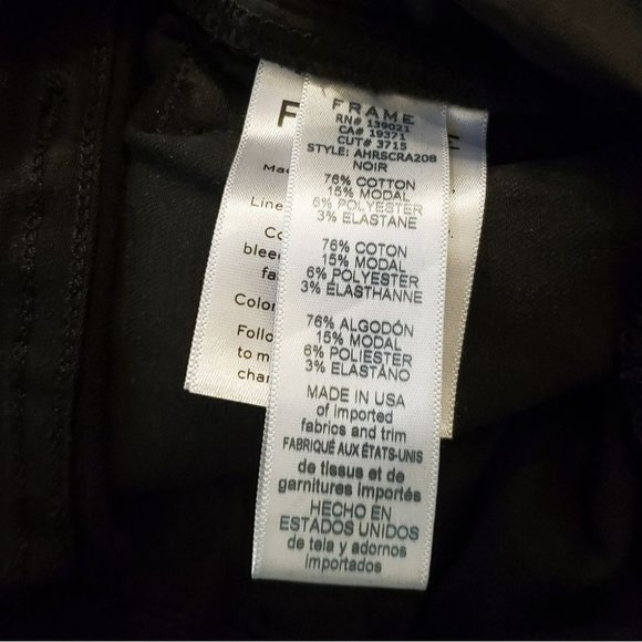 FRAME | Ali High Rise Cigarette Skinny Jeans in Black (Size 31) - Picture 10 of 10